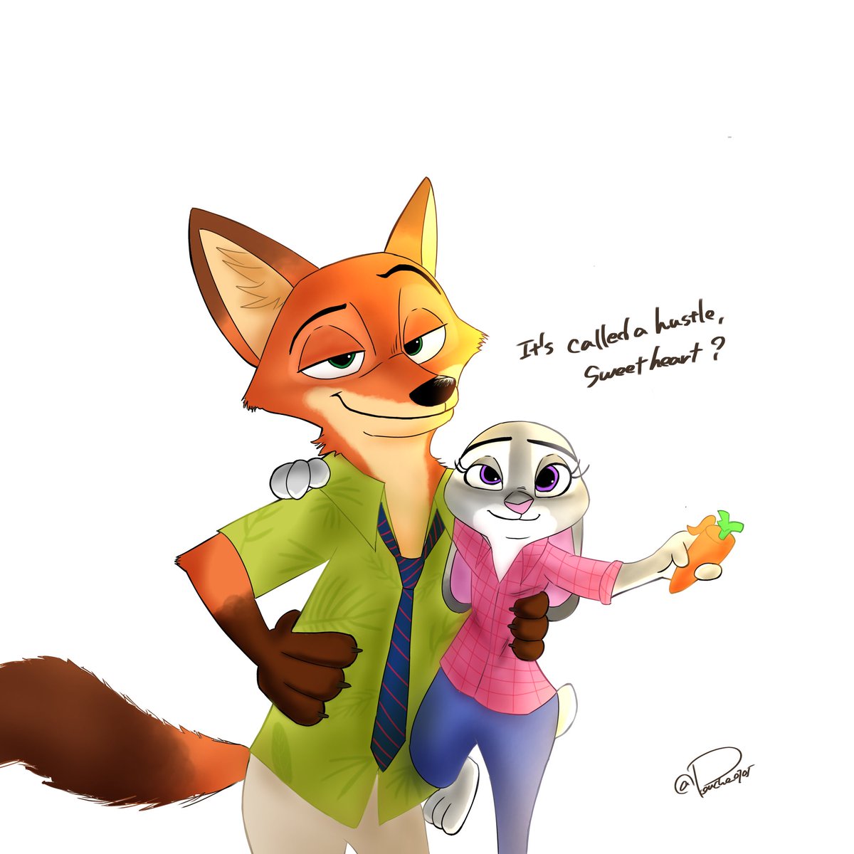 poncho_O7O5's tweet photo. 詐欺師って呼んでくれる？🦊🐰

 #Zootopia  #wildehopps https://t.co/M9ZiqVXC9y