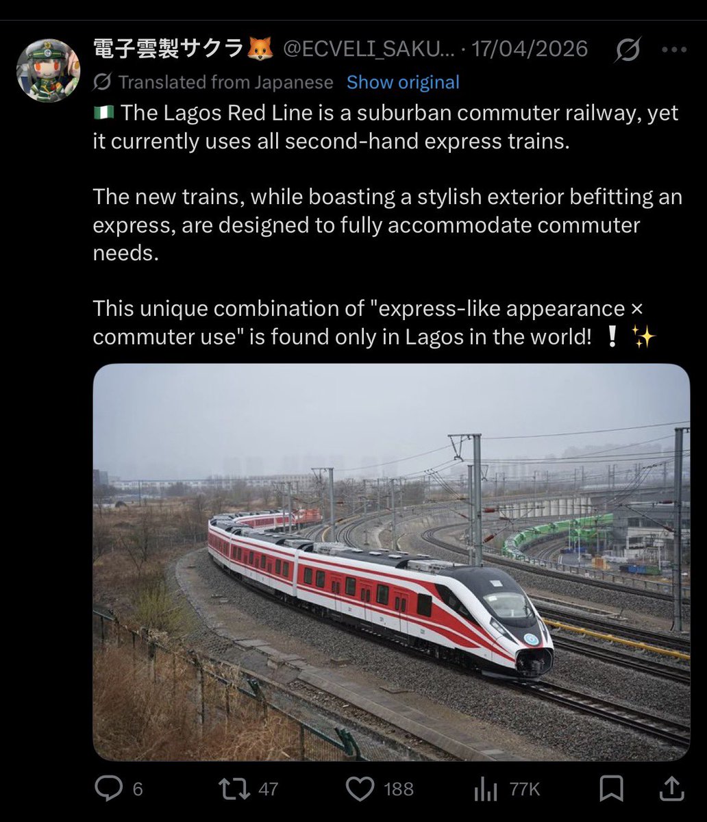 zhrddn's tweet photo. This is what Jide Milwaukee did with trains it had Japanese train enthusiasts fascinated thinking it was some calculated move. https://t.co/hKDdbCUPwm