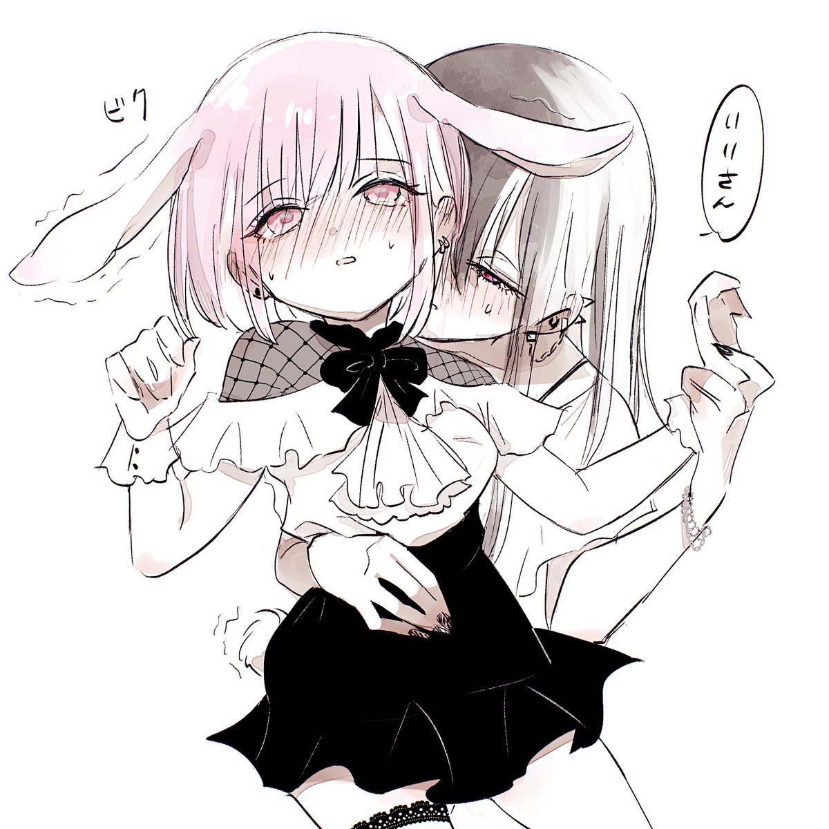 rukawa_ituki's tweet photo. バニーになった先輩🐇🩷
#創作百合 #イラスト https://t.co/s4oyIfKgXJ