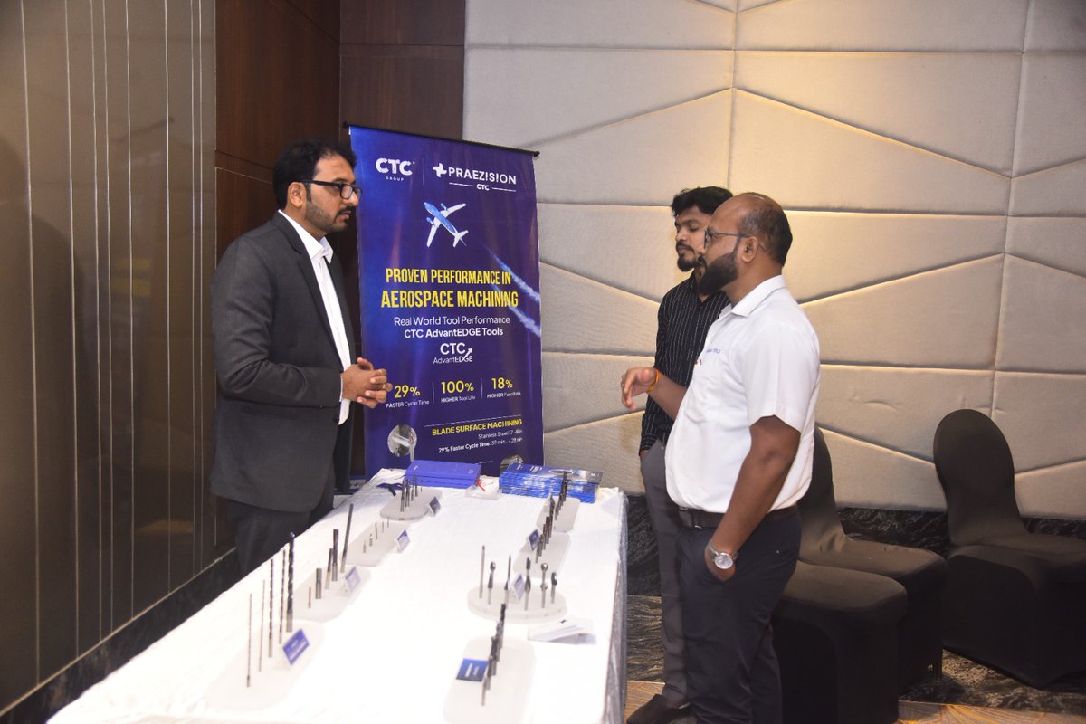 CTCPraezision's tweet photo. TECHNO EDGE – Precision Productivity Summit 2026, held on 14th July in Pune, brought together manufacturing leaders for an exclusive, invite-only event focused on the future of precision engineering.  

#TECHNOEDGE2026 #CTCPraezision #PrecisionEngineering #CuttingTools https://t.co/DkZvvv1LT0