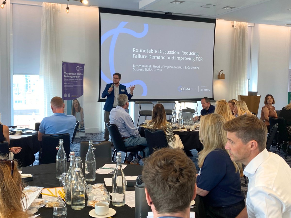 cresta's tweet photo. Great day in Manchester with the Contact Centre Management Association! 🇬🇧

Cresta was proud to sponsor of the Contact Centre Strategy Summit, bringing together contact centre professionals from across the UK for a day of discussion, networking, and shared learning. https://t.co/JQwKUJ76ZC