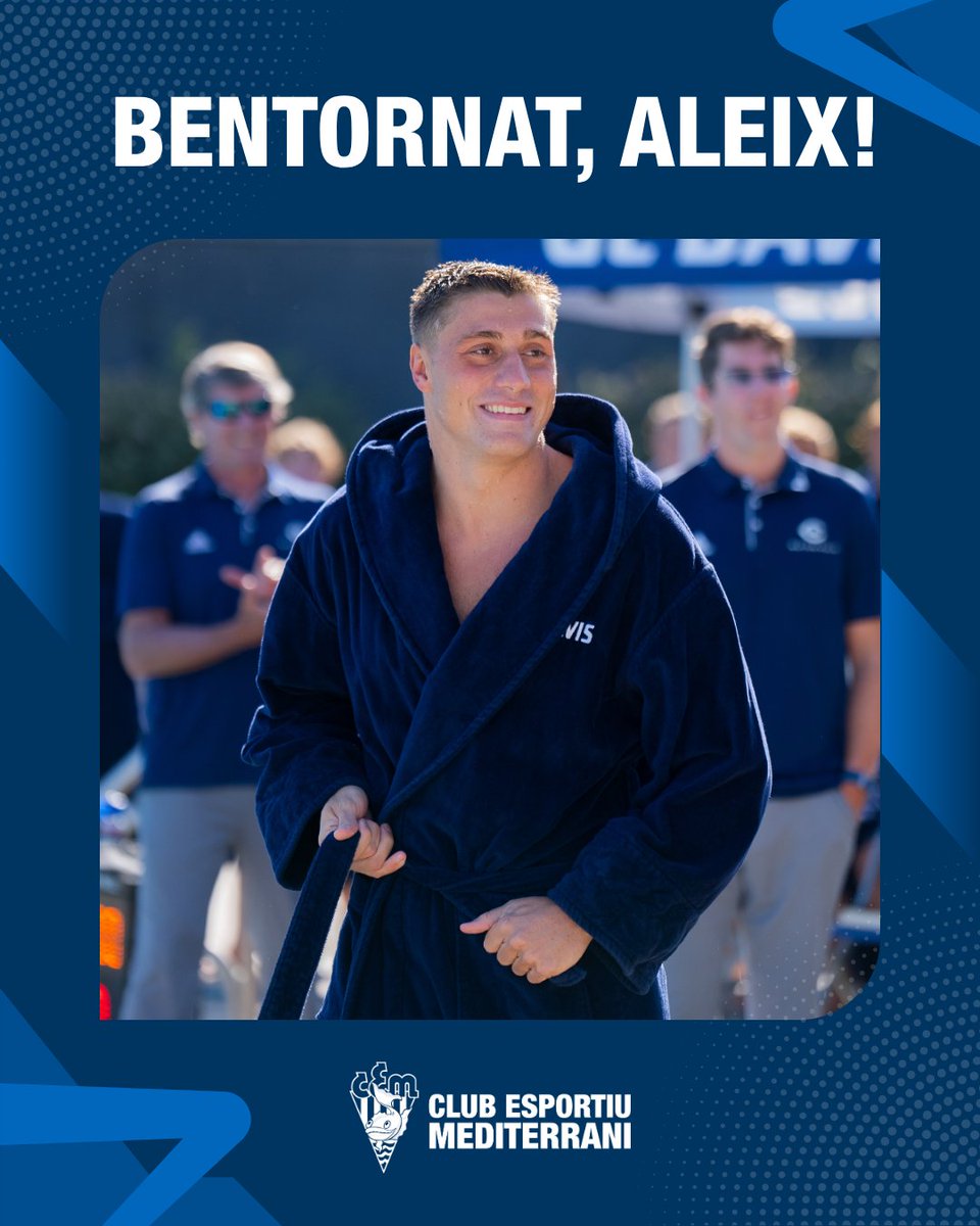 CEMediterrani's tweet photo. L'Aleix Aznar s'incorpora al sènior masculí de waterpolo. 🤽‍♂️

Format al CN Barcelona i al nostre club, el jugador torna a casa nostra després de la seva etapa a la Universitat d'UC Davis (EUA).

#CEMediterrani #Waterpolo https://t.co/XHX1XyE0BP