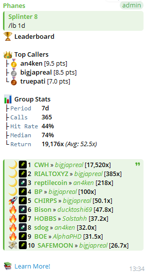 Splinter_Sol's tweet photo. Cell aint playing

@bigjapbitch 
@an4ken 
@ducktoshi 
@Solstahh 

Congrats on being on the top this week https://t.co/mxo1cPGuVk