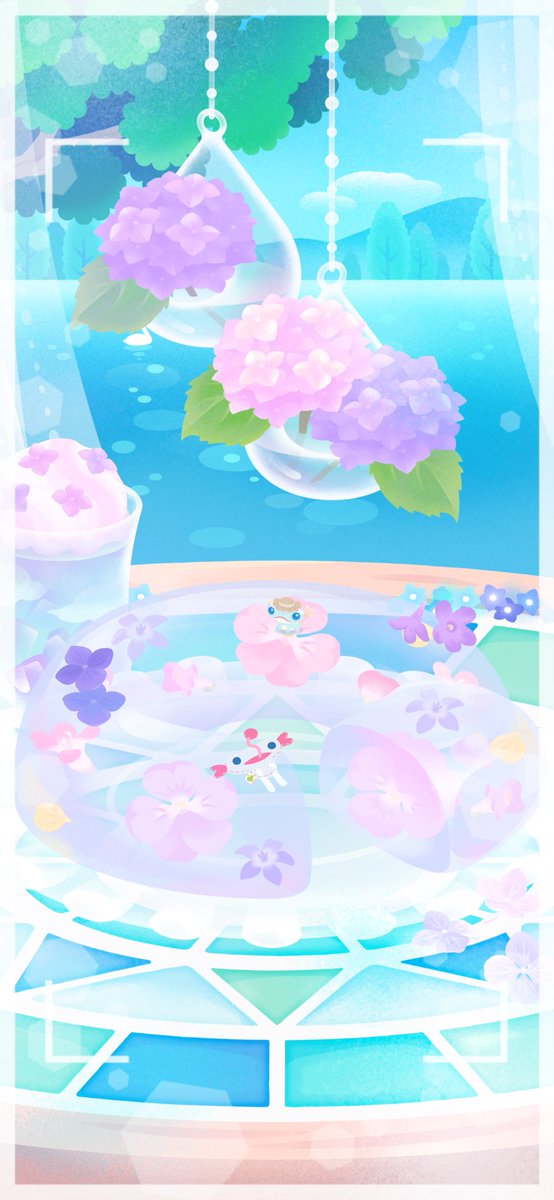 hachimitsuumee's tweet photo. 今年の紫陽花レイアウト

最近はなんのお薬作れるか分かるようにヤミぐるみ置いてる　有効活用 https://t.co/3sFhvHpHeh