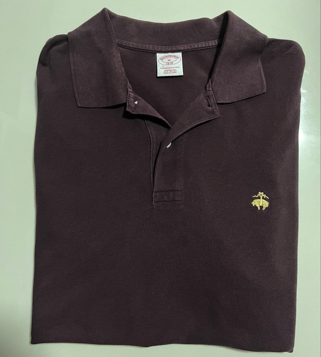 _samild's tweet photo. Brooks Brothers‘ color brown 
💰550 

อก: 24.5
ยาว: 29/30.5
สภาพ: 9/10
ตำหนิ:❌

#ส่งต่อPolo #ส่งต่อBrooksBrothers #BrooksBrothers #ส่งต่อแบรนด์ #ส่งต่อเสื้อแบรนด์แท้ #Polo https://t.co/zgzNoz4piM