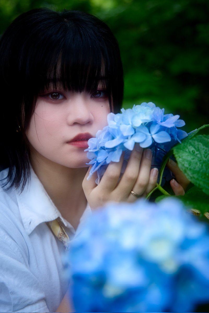 model 澄月のん さん (@non_suduki) ✨美少女と紫陽花͛💠 #東北ポート