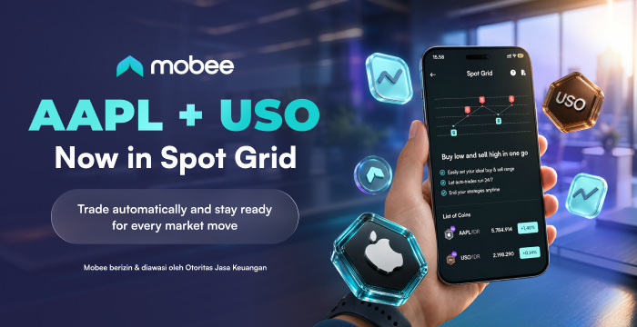 mobee_id's tweet photo. Sekarang $AAPL & $USO sudah tersedia di Spot Grid! ๐
Nikmati kemudahan trading otomatis dengan Spot Grid. Atur strategi sekali, lalu biarkan sistem bekerja untukmu 24/7.
Update aplikasimu dan mulai trading sekarang!
#Mobee #SpotGrid #AAPL #USO #Stocks https://t.co/e9OZB4SFxx