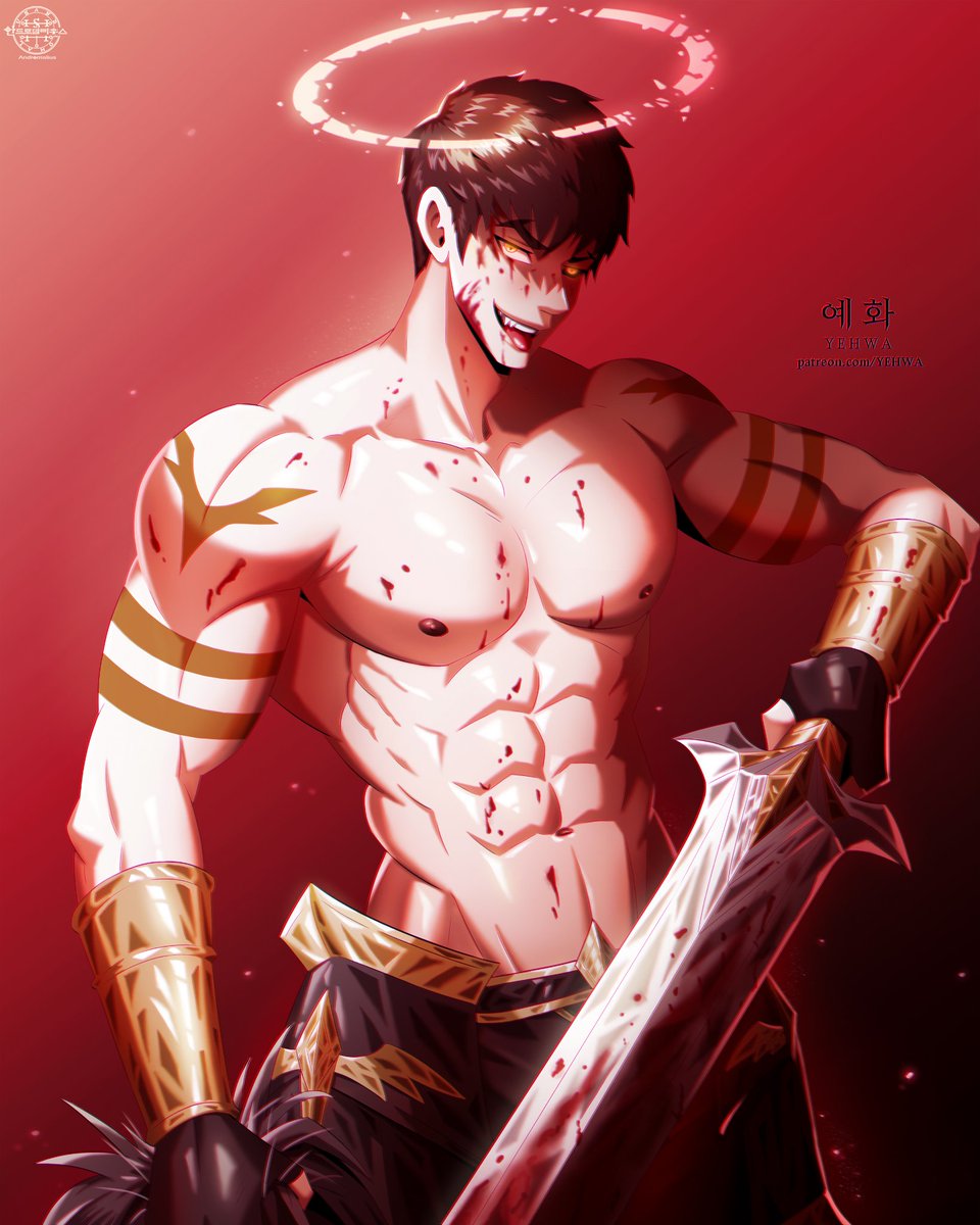 YEHWA014's tweet photo. Blasphemy

Lius, who lost his bright, 
holy light as a Holy Knight, now transformed by the crimson glow of corruption...

The theme of "corruption" is always so intense and captivating—just like the deep color of 
fresh blood....

#Andromalius #YEHWA
#Originalcharacter https://t.co/ym0Fb7ckCb