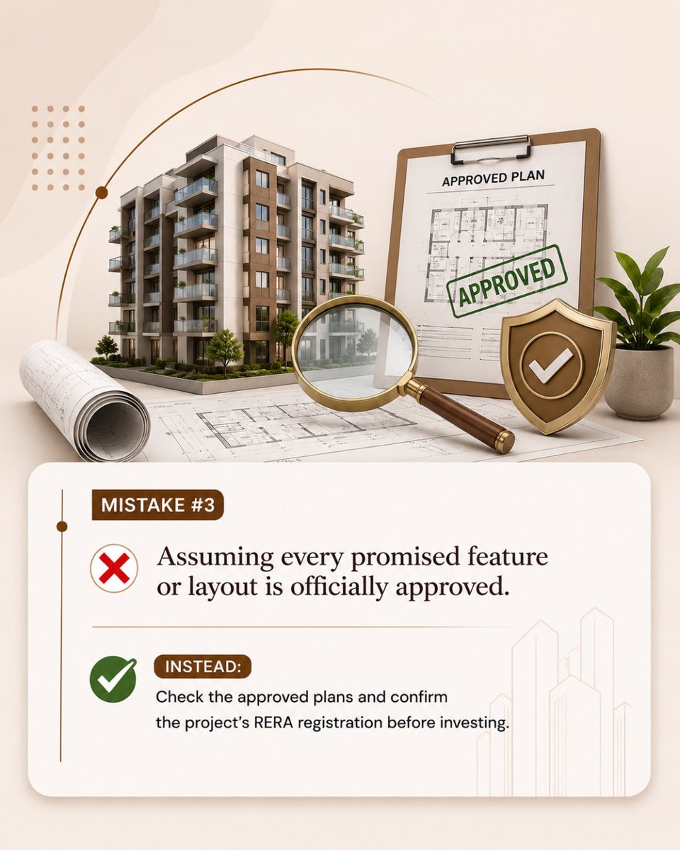 ReraVision's tweet photo. Buying a home? 🏡

Don't let simple mistakes cost you later.

Swipe through to learn the most common home-buying mistakes and how to avoid them before investing.

Save this post &amp; share it with someone planning to buy a home.
#HomeBuyer #RERA #RealEstate #PropertyTips #RERAVision https://t.co/HyZ4oqRO8f
