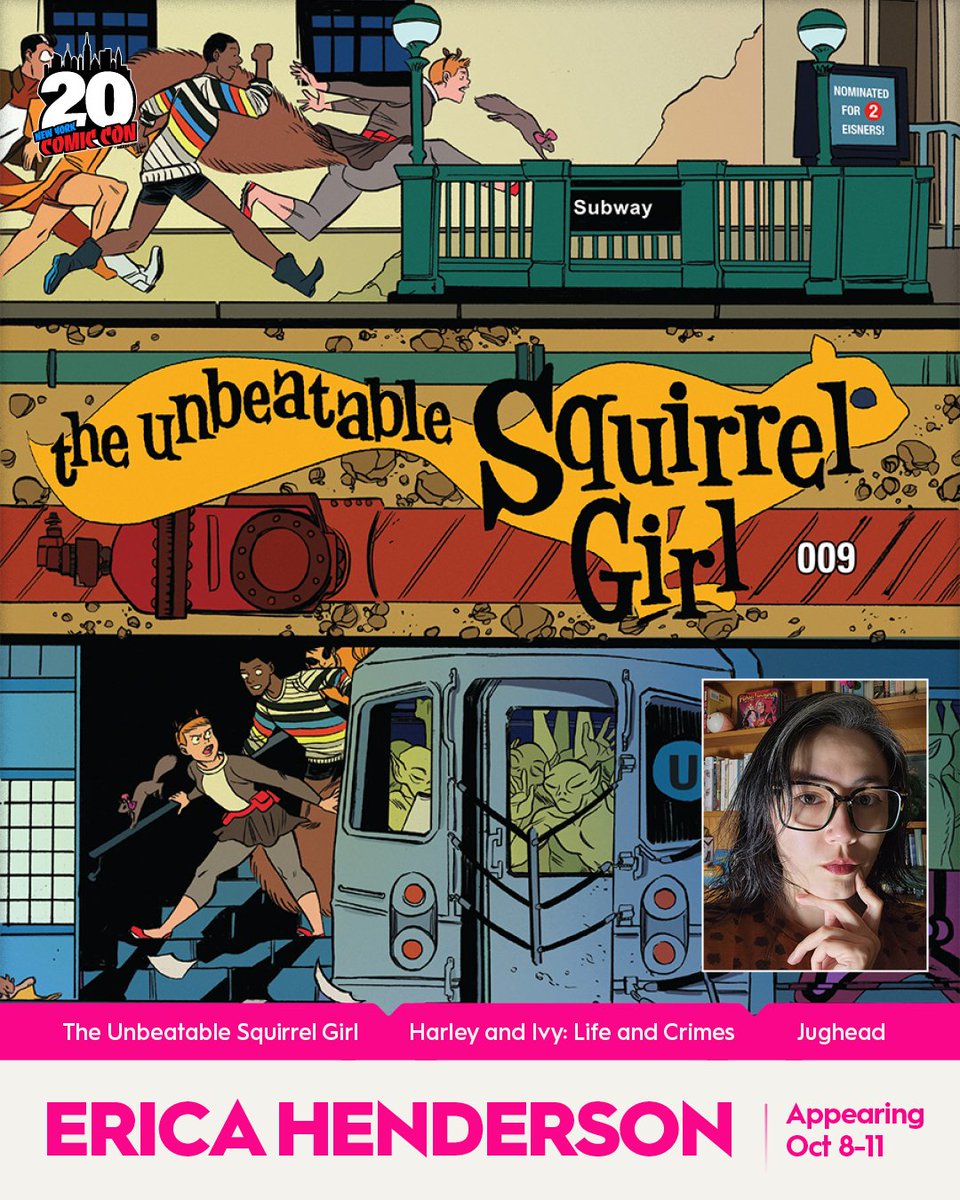 NY_Comic_Con's tweet photo. Don’t miss these superstar creators in Artist Alley 💥 Meet Amanda Conner (Harley Quinn, The Pro, Power Girl), Jimmy Palmiotti (Deadly Tales of the Gunslinger, The Punisher, Daredevil), Cliff Chiang (Paper Girls, Catwoman: Lonely City, Wonder Woman), and Erica Henderson (The Unbeatable Squirrel Girl, Harley and Ivy: Life and Crimes, Jughead) at NYCC October 8-11 at the Javits Center. 

Create your Fan Verification profile and buy tickets now: https://t.co/eCfvJBEivC 

Artist Alley supported by Hot Flips and Scott's Collectables