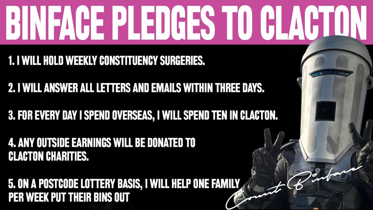 dave43law's tweet photo. Already more than Farage has ever done

COUNT BINFACE FOR CLACTON https://t.co/LYdAMNyMH0