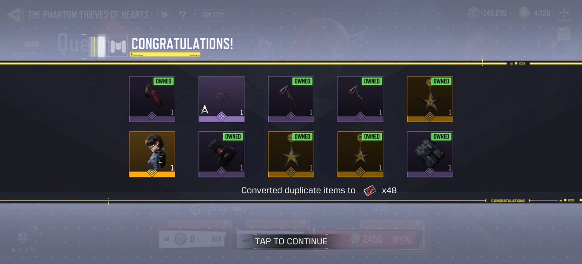 Ripson21's tweet photo. I kid you not again, on my 1st paid 10 spins. Might as well complete the armoury. Best collab so far. 

#codm
#callofdutymobile https://t.co/huYofF9jCI