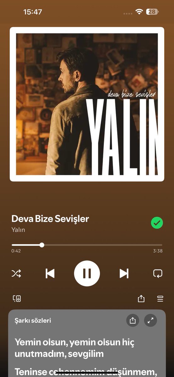 aliabdullahsn's tweet photo. Son zamanlarda en fazla dinlediğim şarkı olabilir https://t.co/IieSZuWPO3