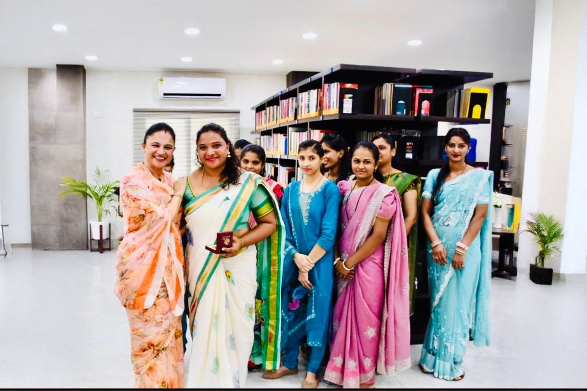 OfficialAwwa's tweet photo. #MrsKomalSeth, President #AWWA engaged with the families of Army personnel at Rangia Military Station, gaining insights into the welfare initiatives and vocational training programmes being undertaken to enhance their well-being and self-reliance.

While commending the Gajraj FWO, she acknowledged their commendable efforts towards empowering the families through skill development, welfare initiatives and sustained support, reaffirming AWWA's resolve to foster their holistic growth and development.

During the visit, the #PresidentAWWA also felicitated Mrs Rita Priyanka A, an Army spouse, a National Arm Wrestling Champion who had in the past represented India at the World Arm Wrestling Championships. Recognising her remarkable achievements, she lauded her determination and hardwork, describing her accomplishments as a source of inspiration and pride not only for the #IndianArmy fraternity but also entire Nation.

#WeCare #Motivate_Facilitate_Empower #GajrajCorps #EmpoweringFamilies #NationFirst

@adgpi  @easterncomd @GajrajCorps_IA  
@DefenceMinIndia @PMOIndia @PIB_India