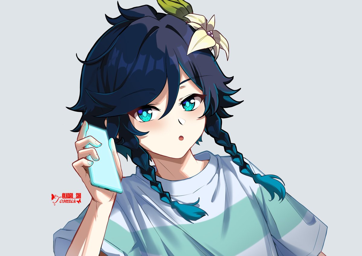 Lkari_Shi's tweet photo. He is calling you🍃 
#venti #genshinimpact https://t.co/0FOGnrX061