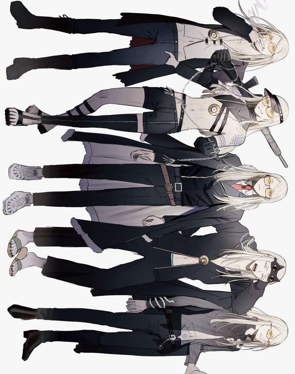 i_TAMI_sumi's tweet photo. 好きな衣装ベスト5のつもりだったけどだいぶ描き進めてからあの服もいいじゃんが色々出てきて草 https://t.co/wX84aHsJHr