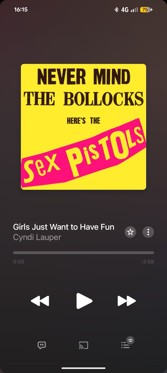 p1sskidney's tweet photo. I love Girls Just Wanna Have Fun by the Sex Pistols https://t.co/Hae1SmcN9R
