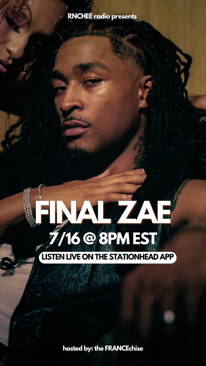 hottgiirlbritt's tweet photo. Catch the live stream of Zae France new ep #FinalSay live tonight on Stationhead 😎 https://t.co/ur1zEAURub