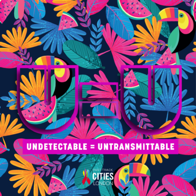 londonftci's tweet photo. 'Undectable equals untransmittable' means anyone living with HIV on treatment &amp; has an undetectable viral load has ZERO risk of passing the virus on to their sexual partners.

Get tested, get treated:  👉 go to https://t.co/9a7vwE5FTR

#UequalsU #endHIV #FastTrackCitiesLondon https://t.co/eS5AENZdlu
