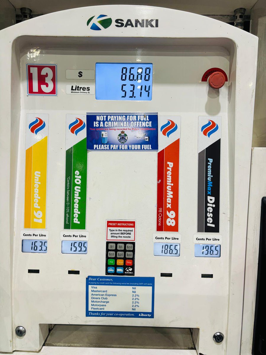 mandysd's tweet photo. In Australia, petrol stations clearly offer: Unleaded 91, E10 ,Premium 95/98
every petrol station displays clear information about E10 at the pump, explaining which vehicles can use it and advising motorists to check their vehicle compatibility before filling up.
#E20 #Ethenol https://t.co/Nbi7JGeitI
