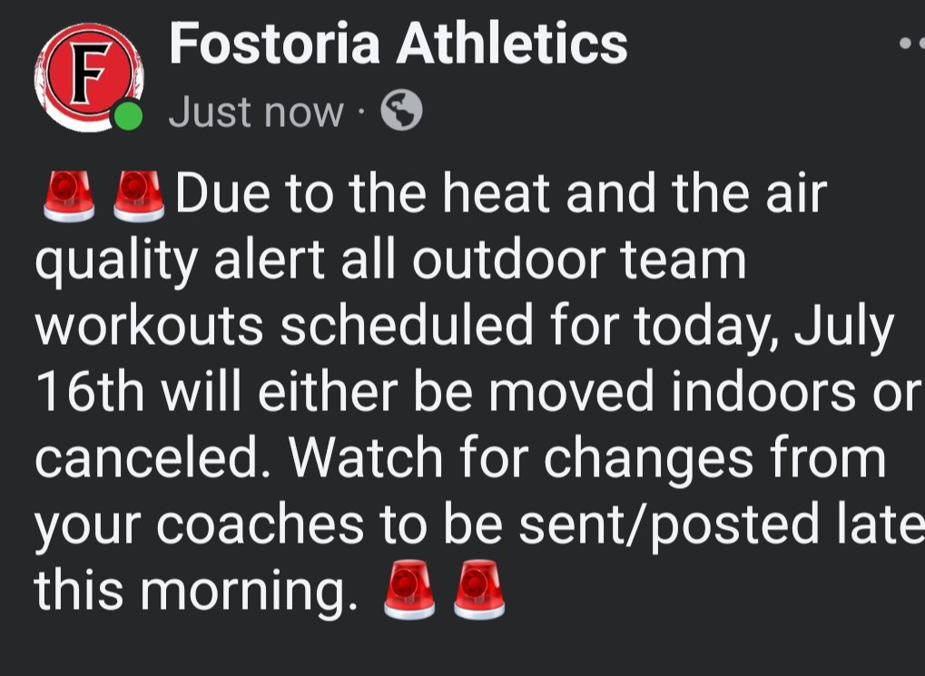 Fostoria Athletics tweet media