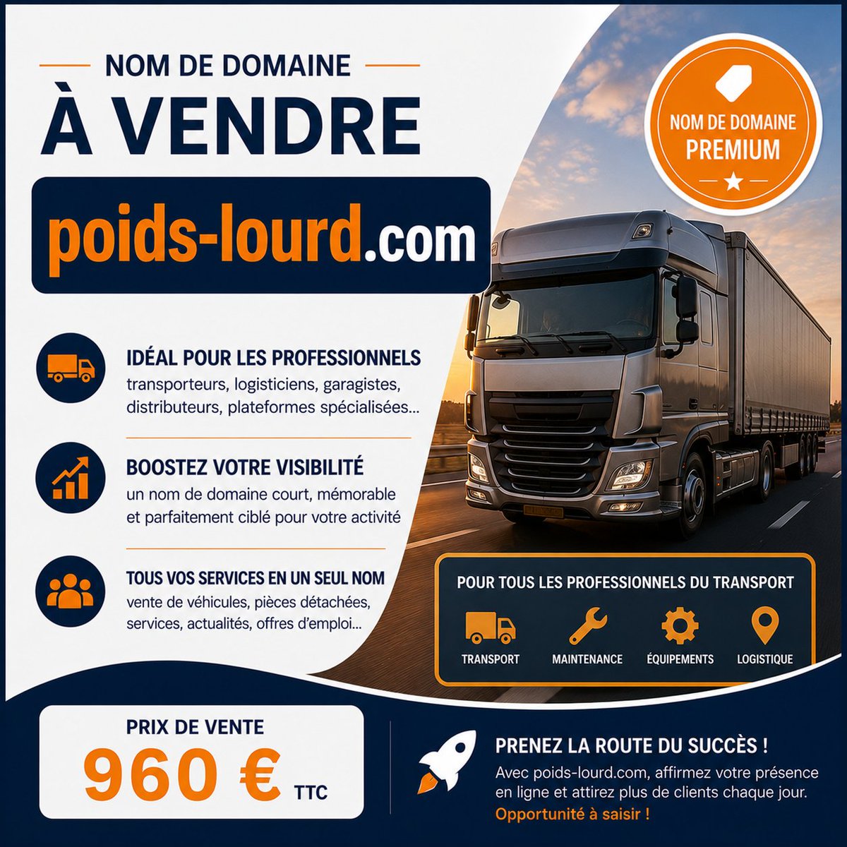 domainia_fr's tweet photo. Le nom de domaine https://t.co/Lgb4wZTfnP est en vente sur Sedo à 960 euros TTC :

https://t.co/AEKTQQ1lnb

L'expression "poids lourd" est recherchée 60.500 fois par mois sur Google en France selon https://t.co/KnSebV7IaN

#camion #poidslourd #domaine #transport #routier https://t.co/11EhGOkCH7