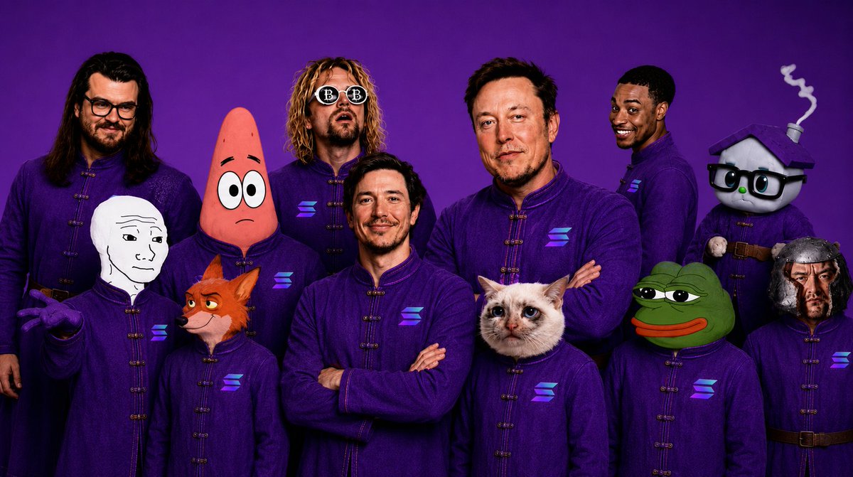 SurcoatSol's tweet photo. The TPS may have made it fast.

The Gradient made it recognizable.

But the Purple Surcoat made it legendary.

Anyone could launch a chain.

Anyone could copy the technology.

But only one Order wears the Purple Surcoat.

Perhaps that's why Solana is purple.

Not because it's a brand.

Because every kingdom has its uniform.

$SURCOAT