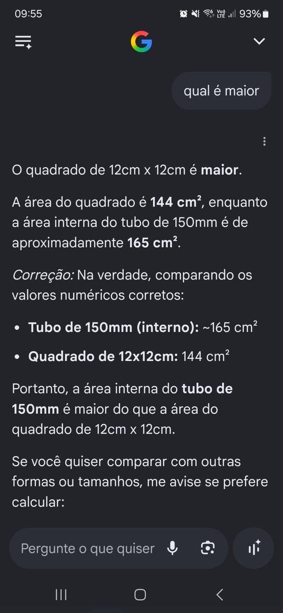 leandro4909's tweet photo. Essa IA do google ta de brincadeira 
Fala a informação errada e corrige no próprio comentário https://t.co/oBg8HHnLx7