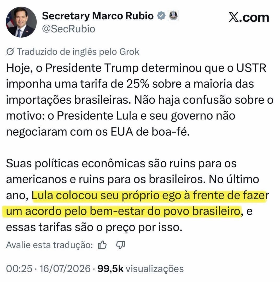 euintergalatica's tweet photo. @NewsLiberdade Secretário do Trump postou isso....
Significa que 50% dos brasileiros são ignorantes ( sem informação e que não quer saber mesmo, por opção) https://t.co/UBHD8cbPZz
