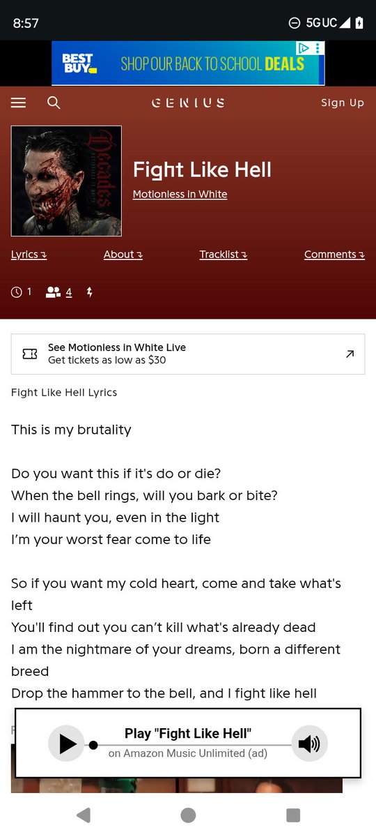 rheamoshpit's tweet photo. MIW's new song "Fight Like Hell" seems to be a song about Rhea!!! From her growing up as them being her favorite band, to them performing her theme song, to them having a song about her. This is awesome AF for Rhea! 🖤🤘🏻 https://t.co/aBDvIaEkdn