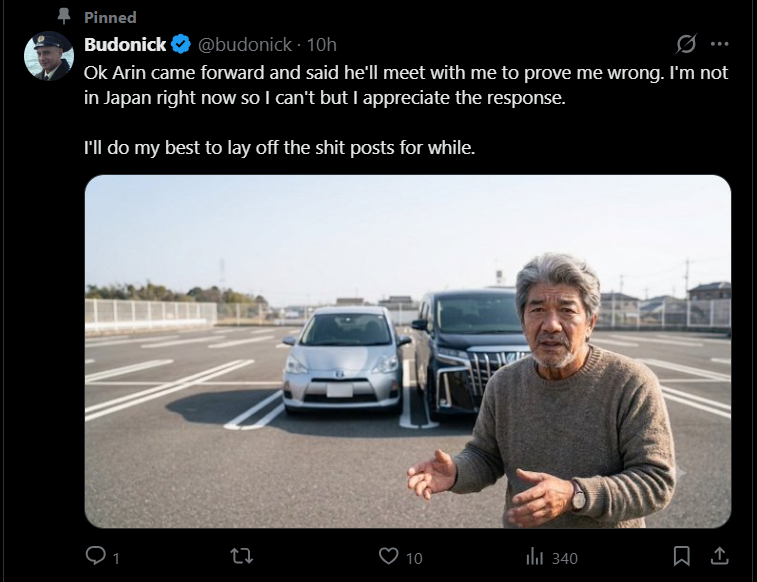 Arin_Yumi's tweet photo. For the last two months you have been obsessively posting about me every single day, sometimes more than ten times a day, accusing me of being a "LARPer," claiming I am not Japanese, and saying I am not who I claim to be, all without a single piece of actual evidence.

Dozens of people have told you that you are wrong. These are people who have met me in real life and actually know me. Instead of admitting that you might be wrong, you doubled down and started accusing them too. You even called a close friend of mine a pedophile just because they had met me before. That is completely insane and far beyond normal online criticism.

You have basically built your entire account around me and grown your following by repeatedly using my name for attention. 

Then, the moment I offered to meet you in person and prove my identity directly, you immediately backed down and said you would stop posting about me. After two months of acting so confident, you folded the second you were given the chance to prove any of it.

I am demanding a public apology, the deletion of every post about me, and a clear promise that you will never mention, reference, tag, or post about me again.

I have archived everything. Screenshots, links, dates, deleted posts, and the full pattern of harassment have all been preserved. Deleting things now will not make the evidence disappear.

If you mention me again or continue making false accusations, I will contact the relevant Australian authorities and submit the evidence I have collected. I will also seek formal legal advice regarding action under Japanese defamation law, including potential criminal and civil liability for statements that damage my reputation in Japan. I have already spoken to people familiar with both areas and I have been told that the scale and persistence of your conduct may give me substantial grounds to take formal action.

Treat this as your final warning.