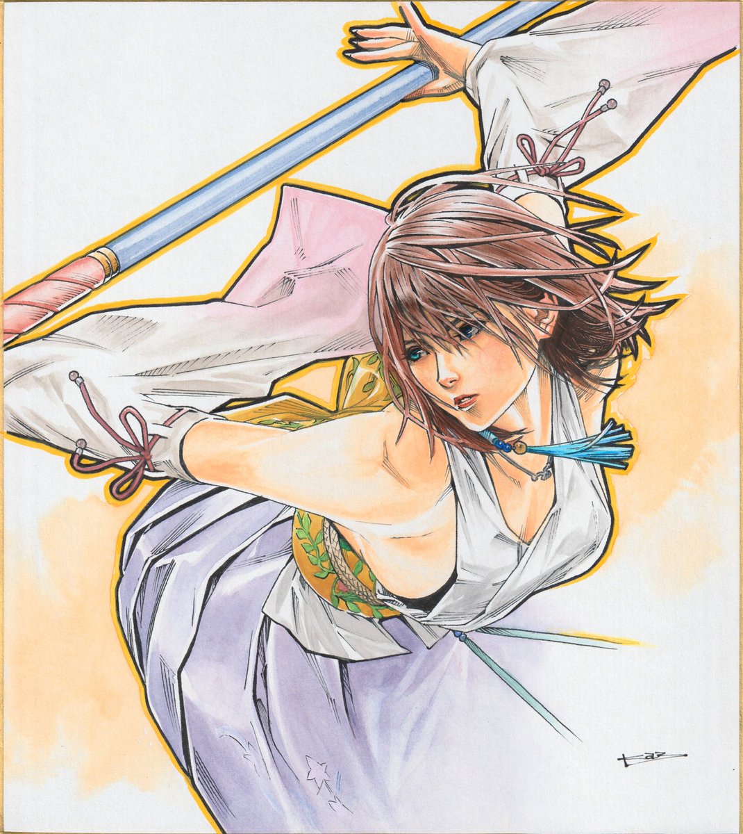 toweling3's tweet photo. Thanks for the commission!

#FinalFantasyX
#色紙 https://t.co/N0mBqrV3ze
