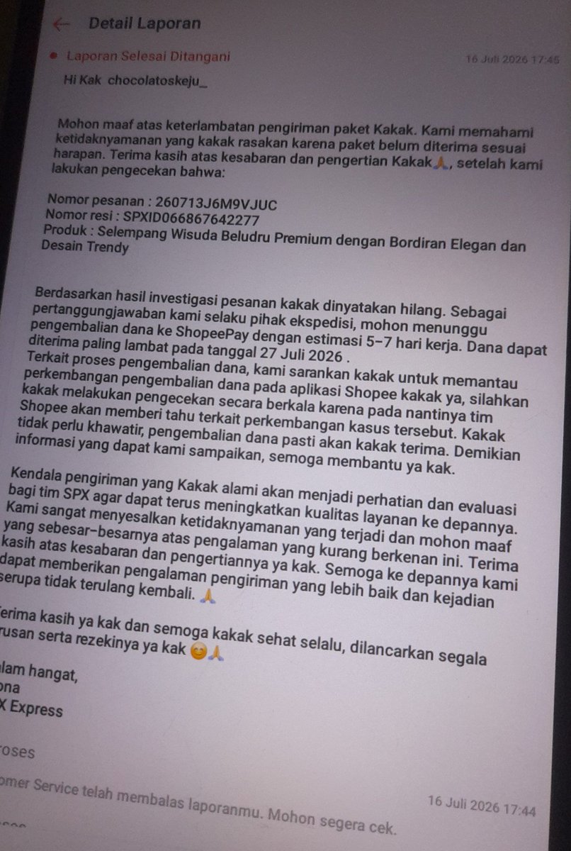 naleeyyy_'s tweet photo. haduh gimana sih ini? paket belum diterima tp keterangan dr kurir udh dikirim, padahl jelas-jelas itu alamatnya beda, bukan paket gue. tolong lah udh laporan ke shopee, ke spx juga via email, sekarang malah mau diretur? aneh bgt ini ekspedisi gila @ShopeeCare https://t.co/7459v64FyE