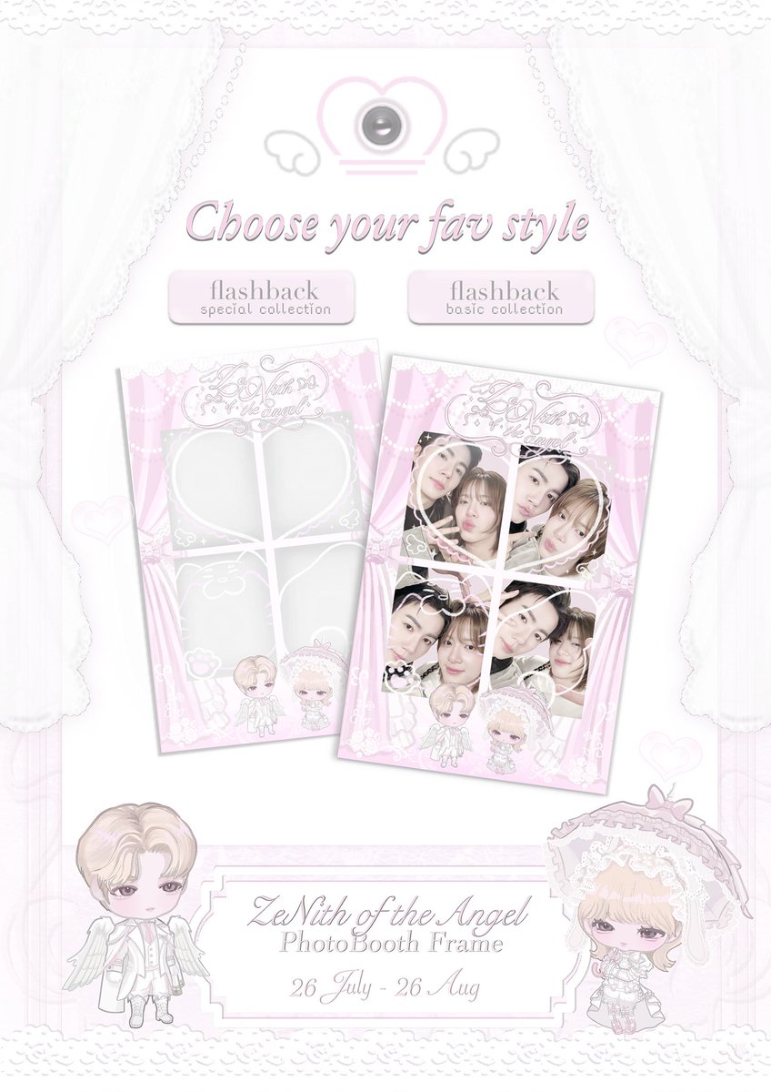 ZNNxTheAngel's tweet photo. ꒰ #NUNEW25thBDproject ꒱
#ZNtheangelxCafe  

⠀ ⠀ ⠀ ⠀. ݁ ˖ 𝒵𝑒𝒩𝑖𝑡ℎ 𝑜𝑓 𝑡ℎ𝑒 𝒜𝑛𝑔𝑒𝑙  𓈒 𓈒  ִ♡ྀིྀི
⠀ ⠀𝓩𝒆𝒆𝓝𝒖𝒏𝒆𝒘 𝓒𝒂𝒇𝒆 𝓔𝒗𝒆𝒏𝒕  @sansetcafe_
 ⠀ ⠀ ⠀ ⠀  𝟤𝟨 𝒥𝗎𝗅𝗒 𝟤𝟢𝟤𝟨 ,𝟣𝟣.𝟢𝟢 - 𝟣𝟩:𝟢𝟢

          ⠀ . ݁ ˖ ˚ ꒰ა 𝓟𝒉𝒐𝒕𝒐 𝓑𝒐𝒐𝒕𝒉⠀໒꒱ ˚ . ݁ ˖   ⠀ ⠀ 

𝒟𝑒𝑡𝑎𝑖𝑙𝑠  .ᐟ
ᨳ 𝟏𝟐𝟎 𝒃𝒂𝒉𝒕  ต่อเฟรม
ᨳ 𝒜𝑣𝑎𝑖𝑙𝑎𝑏𝑙𝑒 𝑜𝑛  𝟤𝟨 𝒥𝑢𝑙𝑦 — 𝟤𝟨 𝒜𝑢𝑔 𝟤𝟢𝟤𝟨

ซนซนท่านไหนที่มาร่วมงานกับเราในวันที่ 26 สามารถมาถ่าย Photo Booth กันได้นะคะ  ᕡ⃠ྀི̮̑︣ ⸝̶ ᕡ⃠ྀི̮̑︣  ♡ 
꒰ #ZeeNuNew #ZeePruk #NuNew ꒱