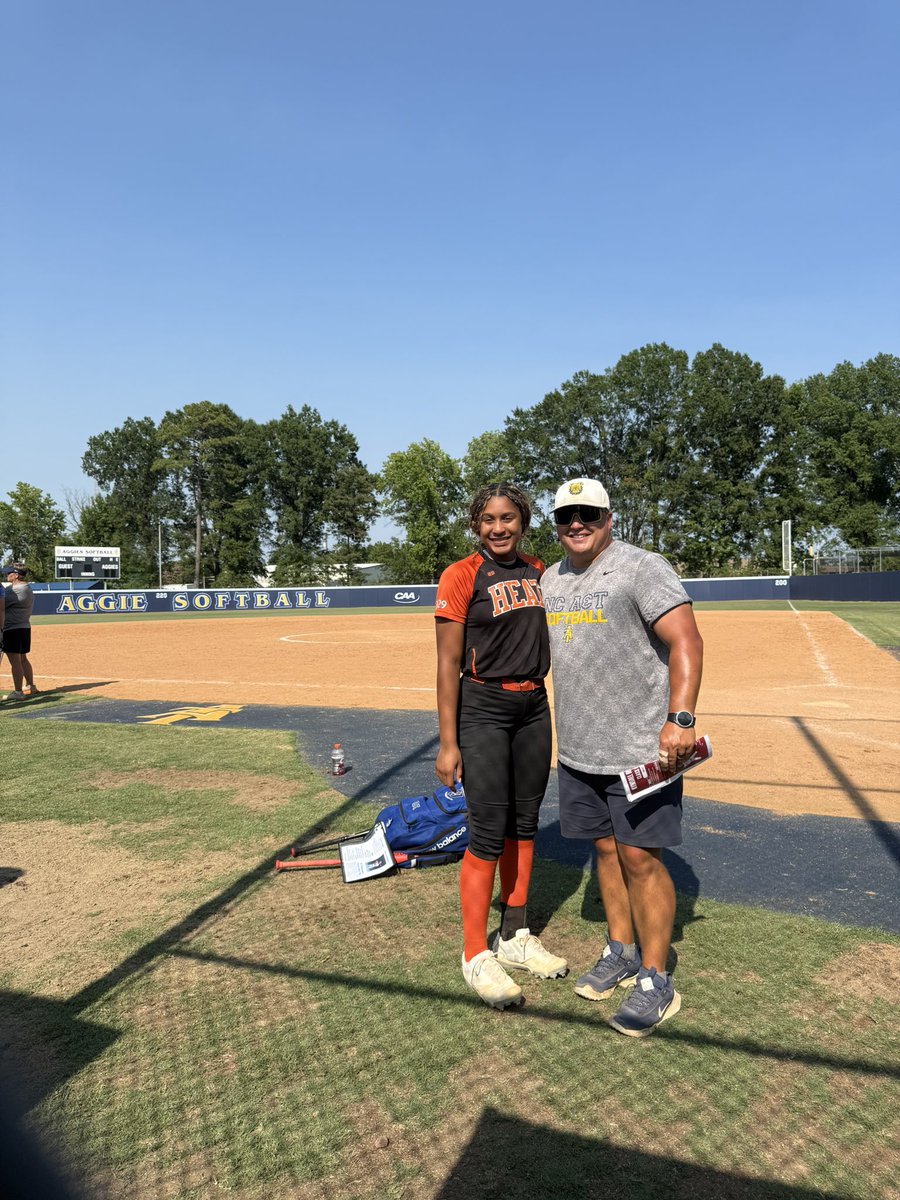 iluvkyndall's tweet photo. Had a great day at NC A &amp; T softball camp sharpening my skills!  Thanks to all coaches and student-athletes that worked hard today. https://t.co/34XQFsuSKs
