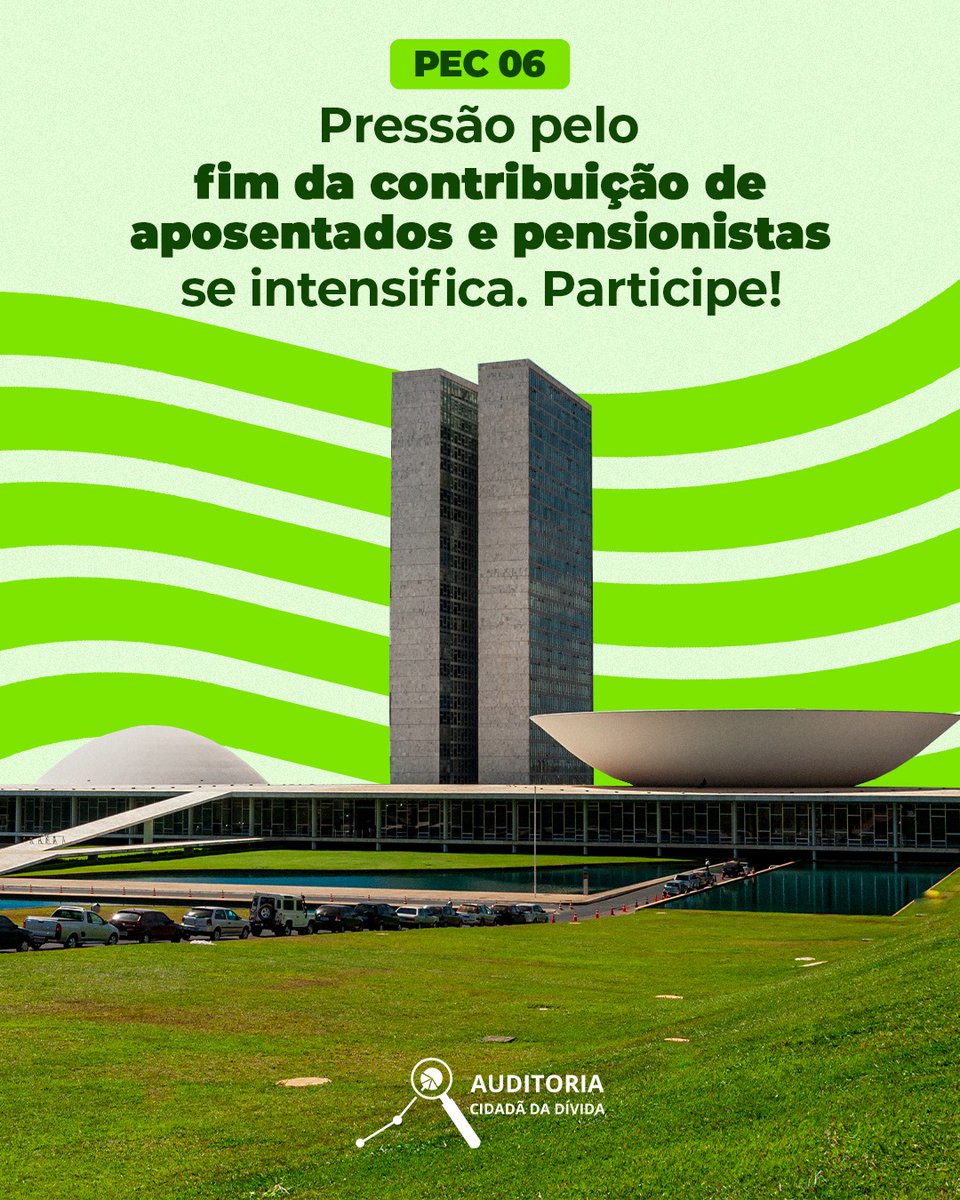 AuditoriaCidada's tweet photo. Servidores aposentados lutam pelo fim do desconto previdenciário sobre seus vencimentos
https://t.co/r6owgKJlZC https://t.co/dVngadk8FK