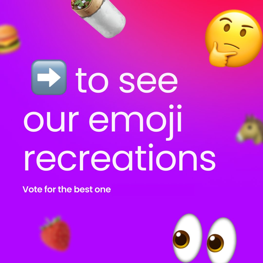 GotoCME's tweet photo. Happy World Emoji Day 👋  Vote for the best recreation by replying to the thread 🪡

#ReimagineEverything #WorldEmojiDay https://t.co/Lydu6HkDeR