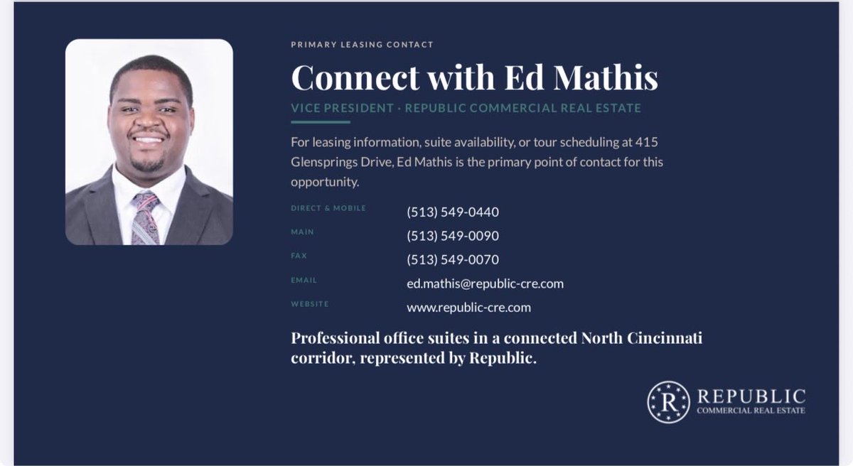 EdMathis_Cre's tweet photo. 415 Glensprings Drive

Only a few spaces remaining!!! 

Call today to tour! 

513-348-9566 https://t.co/kc9aN3lAbR