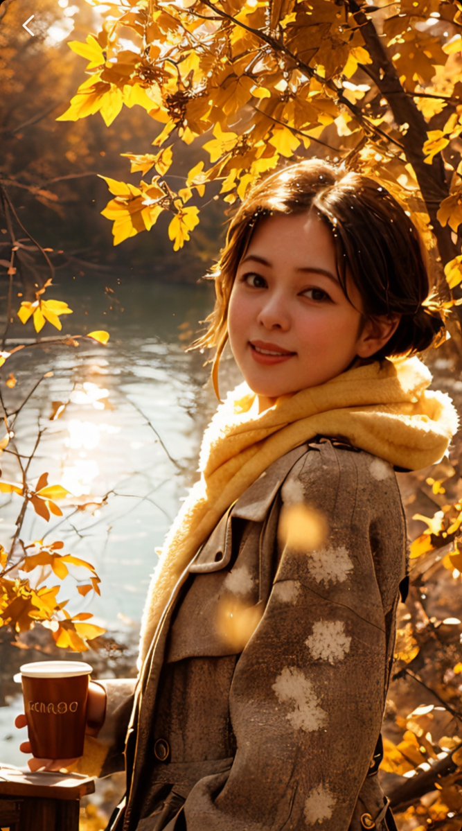 baechu_018's tweet photo. Sunny autumn afternoon vibes  Coffee in hand, walking through the park with golden leaves falling—perfect little escape from the busy week https://t.co/c7cpGjnBVm