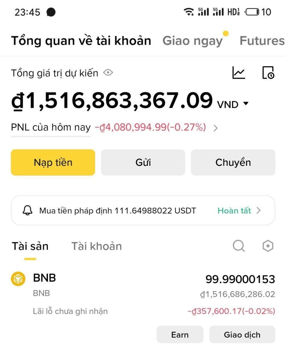 WhaleMahz's tweet photo. Thanh niên trúng 1,5 tỷ và chính thức bỏ nghề và nghỉ Crypto

Có người vừa đổi đời chỉ sau một cú click khi tham gia event mừng sinh nhật Binance

Trong sự kiện sinh nhật 9 năm của Binance, một người chơi đã may mắn trúng 99 BNB, trị giá khoảng 1,5 tỷ đồng.

Ngay trong hôm đó, thanh niên này chính thức thông báo rời khỏi thị trường Crypto.

Đôi khi, cơ hội lớn vẫn đang ở rất gần. Quan trọng là bạn có tham gia hay không.

May mắn vẫn luôn quanh ta, tích cực quay tay vận may sẽ tới anh em ạ
#bnb  #binance