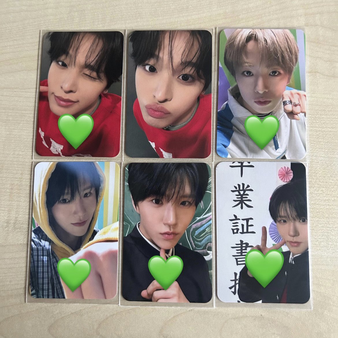 nana68136's tweet photo. nct wish うぃし ウィシ トレカ 交換
YO-I-DON! BOY MEETS GIRL

譲  画像1枚目💚(リク、ユウシ、ジェヒ)
求  画像2枚目(サクヤ)

郵便又はめざましフェスでの交換希望です。
お気軽にお声掛けください!! https://t.co/s29uAK98S8