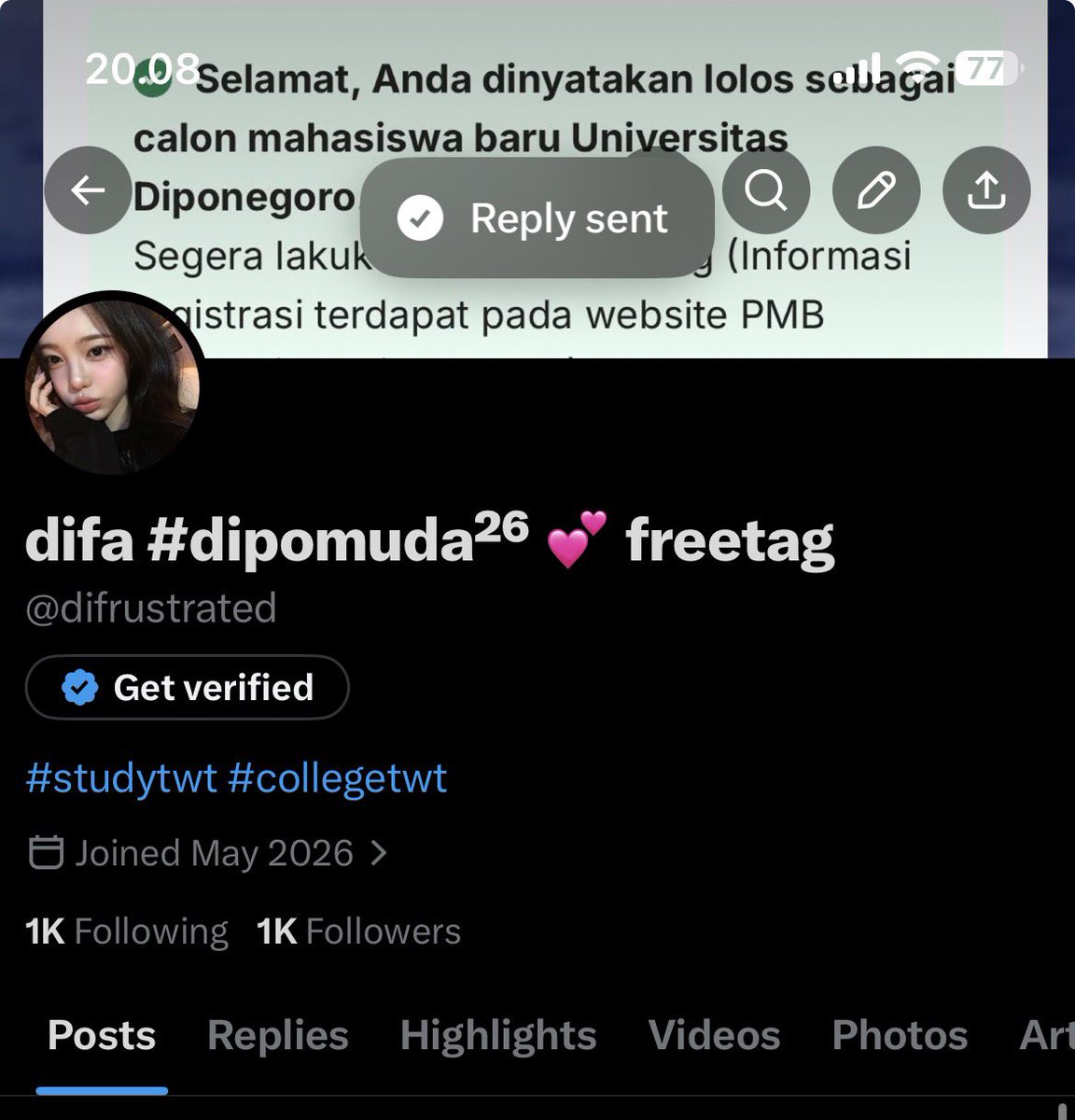 difa #dipomuda²⁶ 💕 freetag tweet media