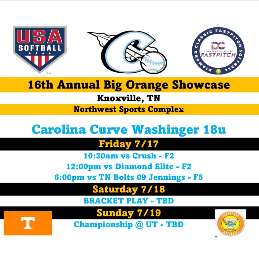 EricaBurnham_28's tweet photo. Excited to head to Knoxville, Tn for the Big Orange Showcase this weekend with my teammates @CarolinaCurveW .  @DiamondAddicts @TopPreps @CoastRecruits @LineDsoftball @SoftballDown @ExtraInningSB @gatorjack72 @LineDsoftball  @SBRRetweets  @CoastRecruitsSB  @FPSoftballVIBES https://t.co/YTF6hZ796B