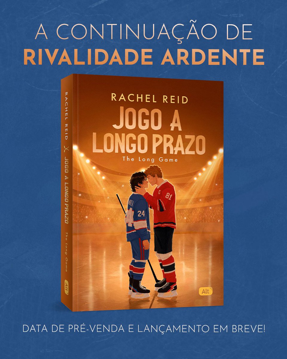 HeatedRivalryBR's tweet photo. Capa brasileira de Jogo a Longo Prazo (The Long Game), continuação de Rivalidade Ardente (Heated Rivalry) pela @editoraalt. 🤍

A pré-venda ainda não tem data de lançamento, mas em breve teremos novas informações!

Já pode dizer que é a capa mais LINDA? 🥹 https://t.co/ij2boOjHqI