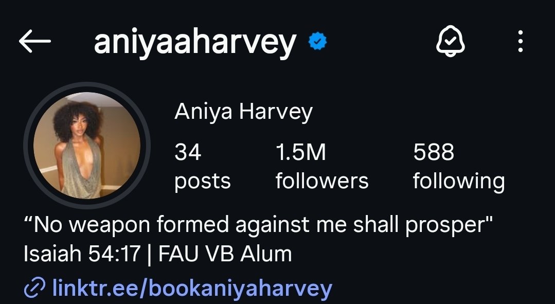 maggichips's tweet photo. Aniya changed her IG handle to "aniyaaharvey"

She removed "02"

Visit her IG using this link:
https://t.co/jO9S5sRPK4 https://t.co/WNMn4jHSil