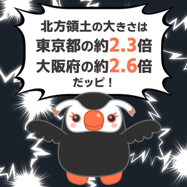 hoppou_erika's tweet photo. 北方領土の大きさは

東京都の約2.3倍
大阪府の約2.6倍だッピ！

知ってたピ？！

#北方領土 https://t.co/0MUogtQqYL