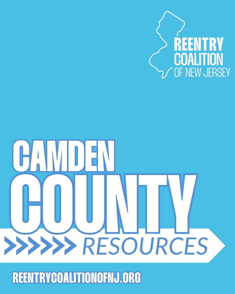 ReentryCoNJ's tweet photo. Hey, #CamdenCounty! 👋 Are you or someone you know returning to the community and looking for local reentry resources?

Explore this list of county-specific resources designed to support a successful reentry journey: https://t.co/0hI7nWY1GP https://t.co/ZhP8mnS5jx