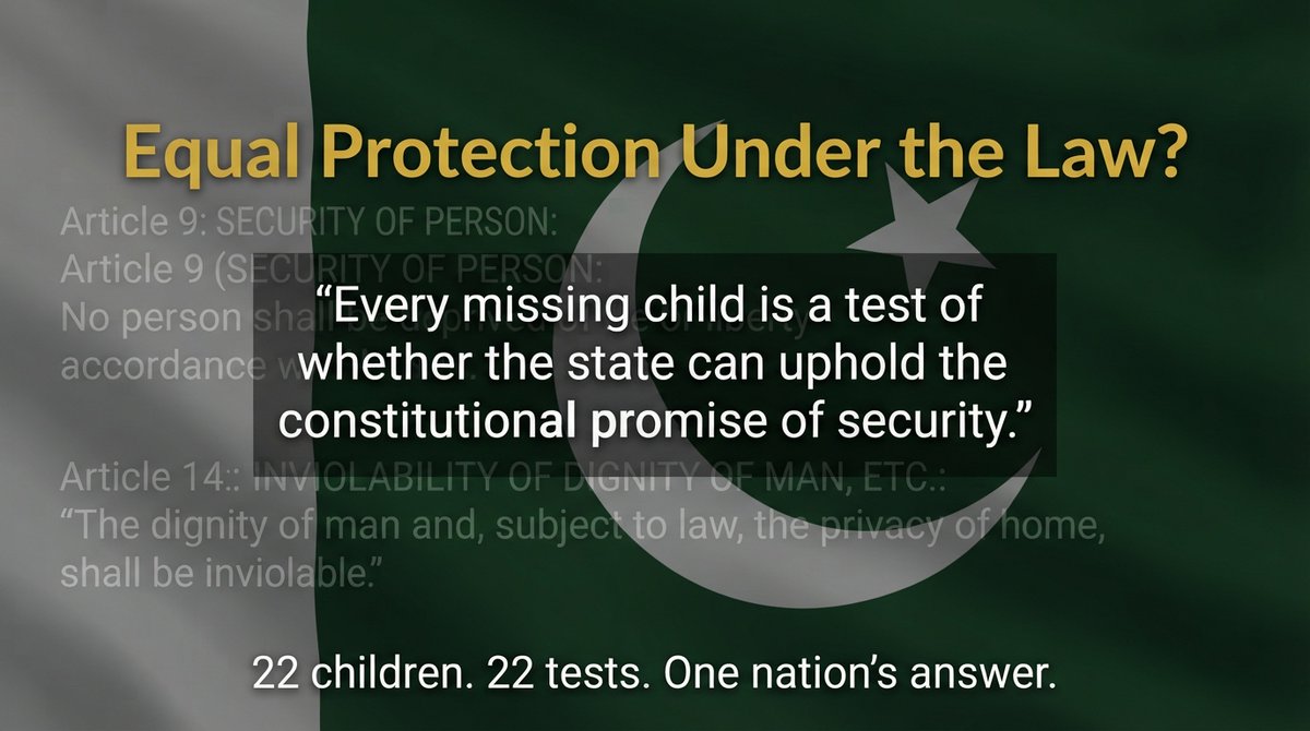 ali777_hadi's tweet photo. "Every missing child is a test of whether the state can uphold the constitutional promise of security" #law #amendment https://t.co/gMpbsgH8wH