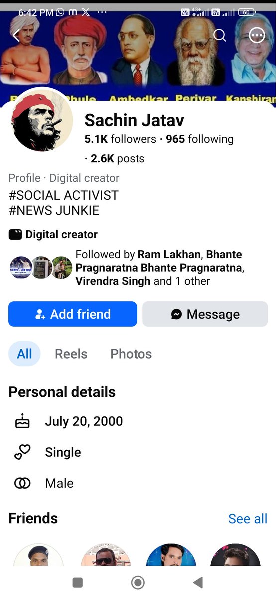 AdvocateRaviRa6's tweet photo. महोदय,@dgpup @Uppolice @UPGovt @CMOfficeUP 
@UKCyberPolice  sachin  jatav नाम से फेसबुक ID से अपशब्द, जातीय टिप्पड़ी किया जा रहा है जिससे प्रदेश मे सामुदायिक हिंसा व नफरत का माहौल बनाया जा रहा है मुकदमा पंजीकृत कर गिरफ्तारी कराने की कृपा करे 🙏 https://t.co/csPkgqD1p2