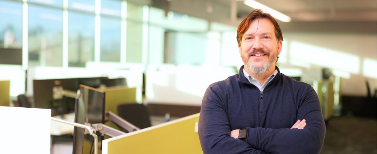 eku's tweet photo. When attending his first class, #EKUGrad Chris Gabel, could have had no idea that his career would lead to an expert role in advancing healthcare cybersecurity. It's proof that a degree from #EKU can take you anywhere. Learn his story below! 🎥🩺
🔗:  https://t.co/yQnQ21V7wP https://t.co/PH0CA0Lz0f